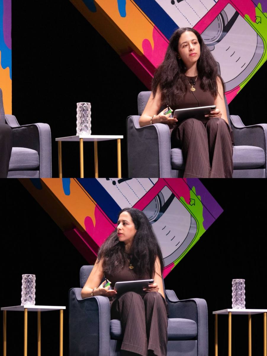 Ines Said sur la scène de l'Energy Thought Summit