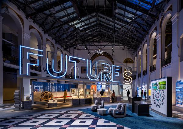 La salle d'exposition FUTURES du Smithsonian