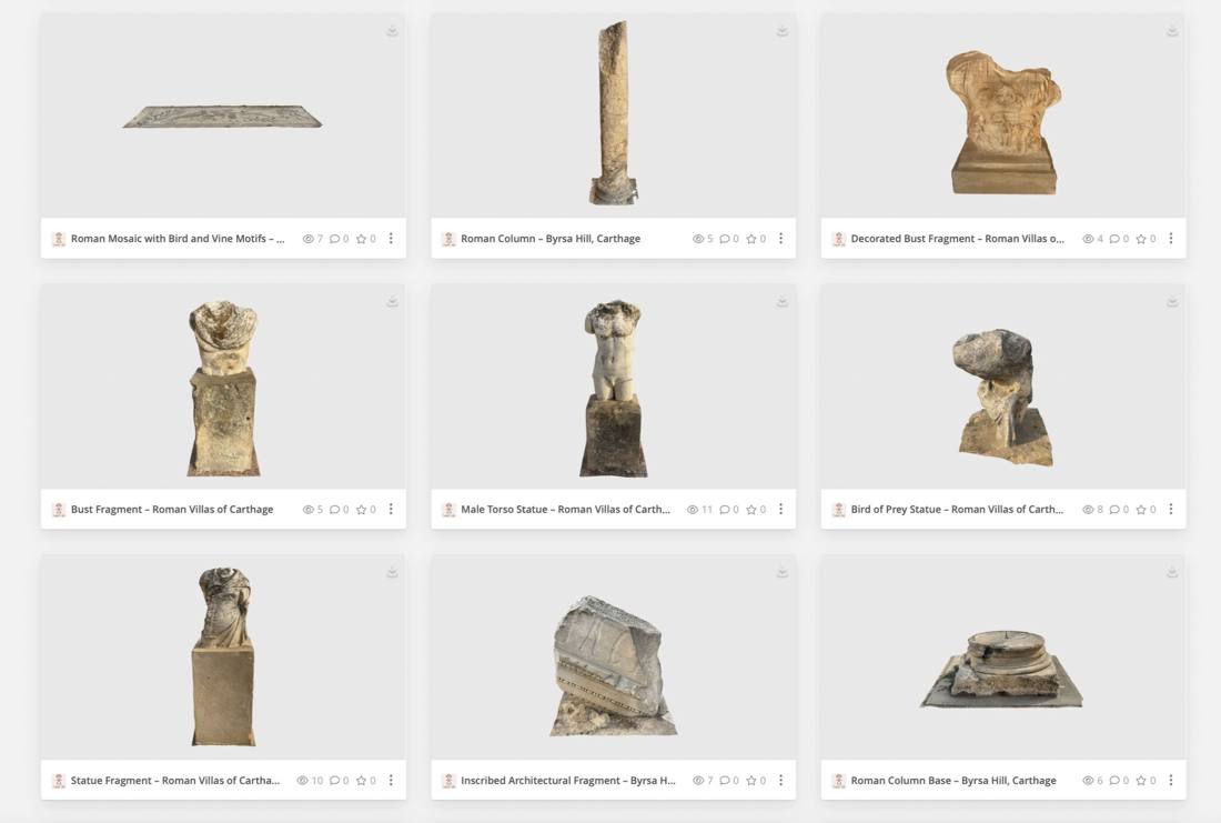 Objets scannés par Tanit XR